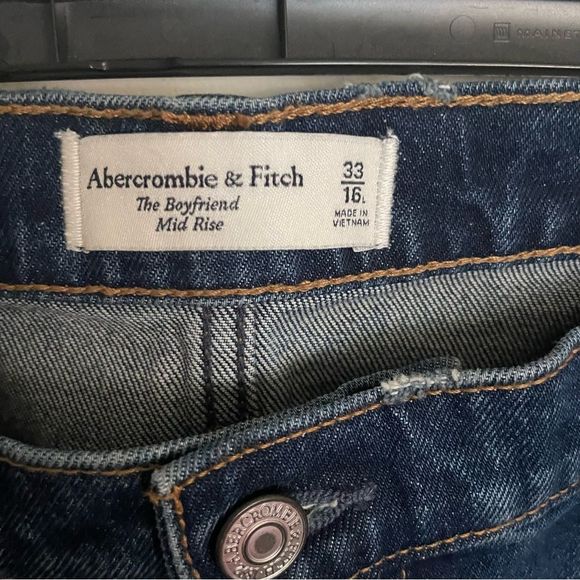 Abercrombie & Fitch Blue Boyfriend Jeans - Picture 10 of 12